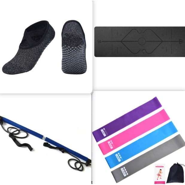 Colverro™ Non-Slip 6mm TPE Yoga Mat with Body Alignment Lines