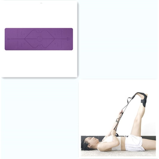 Colverro™ Non-Slip 6mm TPE Yoga Mat with Body Alignment Lines