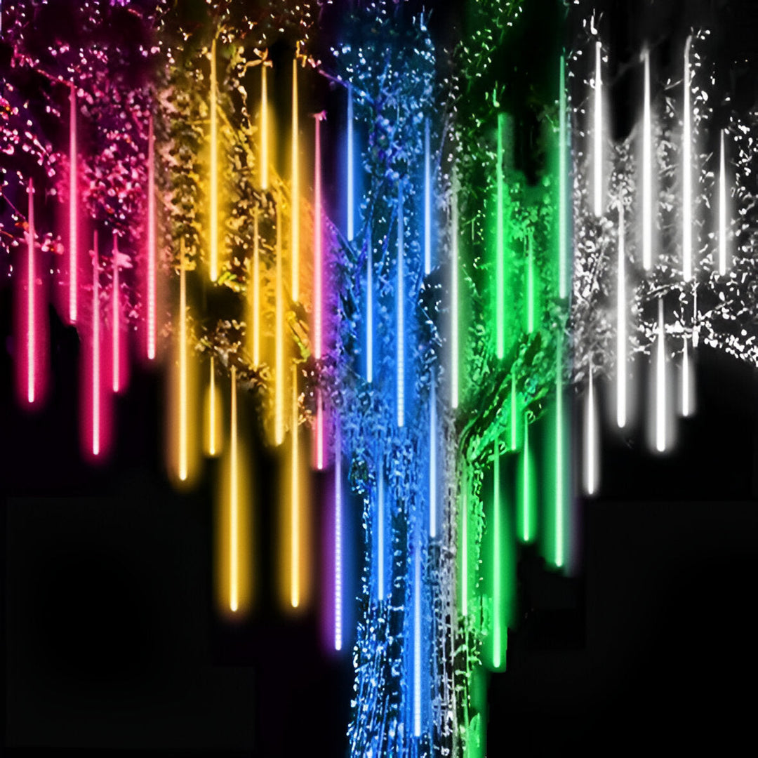 Colverro™ Snowfall LED Garland Lights with Meteor Shower Effect, Set of 8