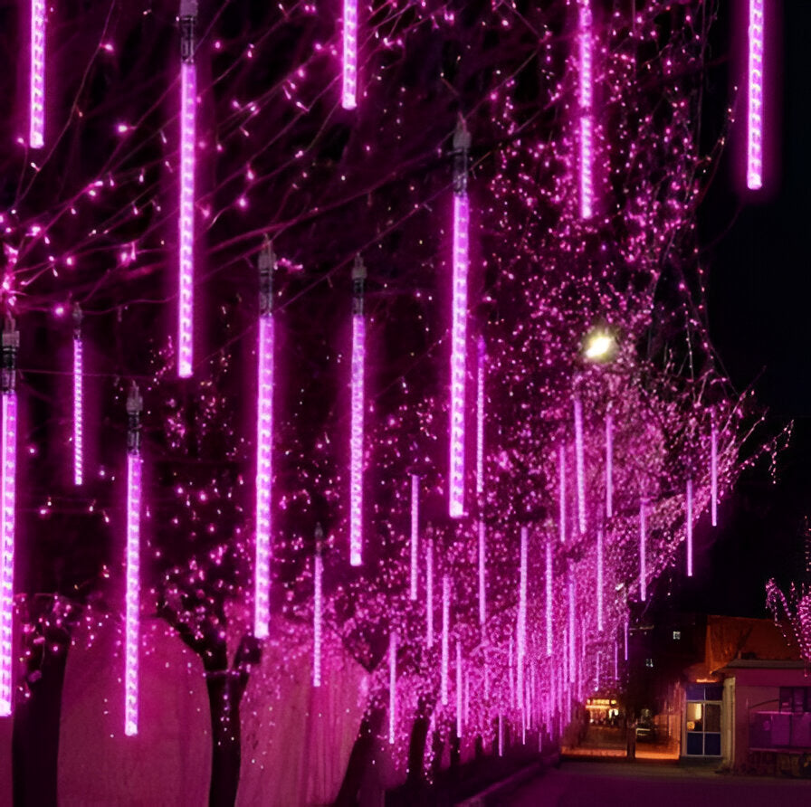 Colverro™ Snowfall LED Garland Lights with Meteor Shower Effect, Set of 8