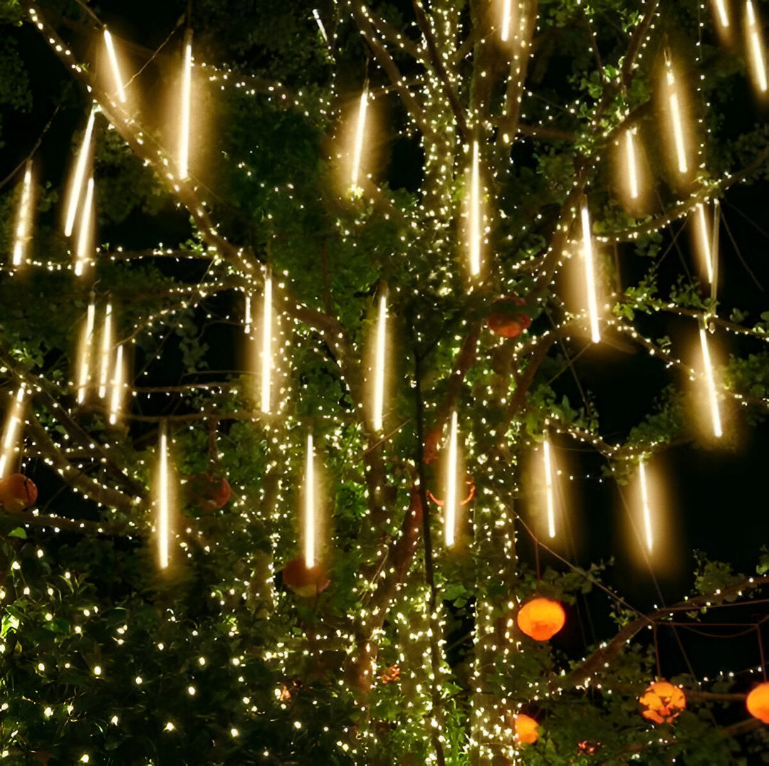 Colverro™ Snowfall LED Garland Lights with Meteor Shower Effect, Set of 8