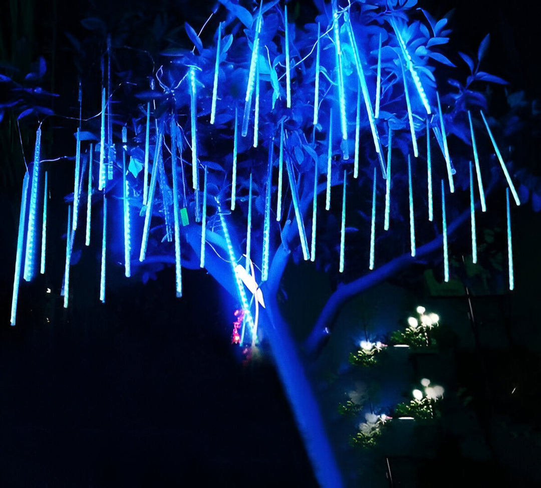 Colverro™ Snowfall LED Garland Lights with Meteor Shower Effect, Set of 8