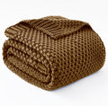 Colverro™ Chunky Knit Weighted Blanket in Breathable Cooling Microfiber