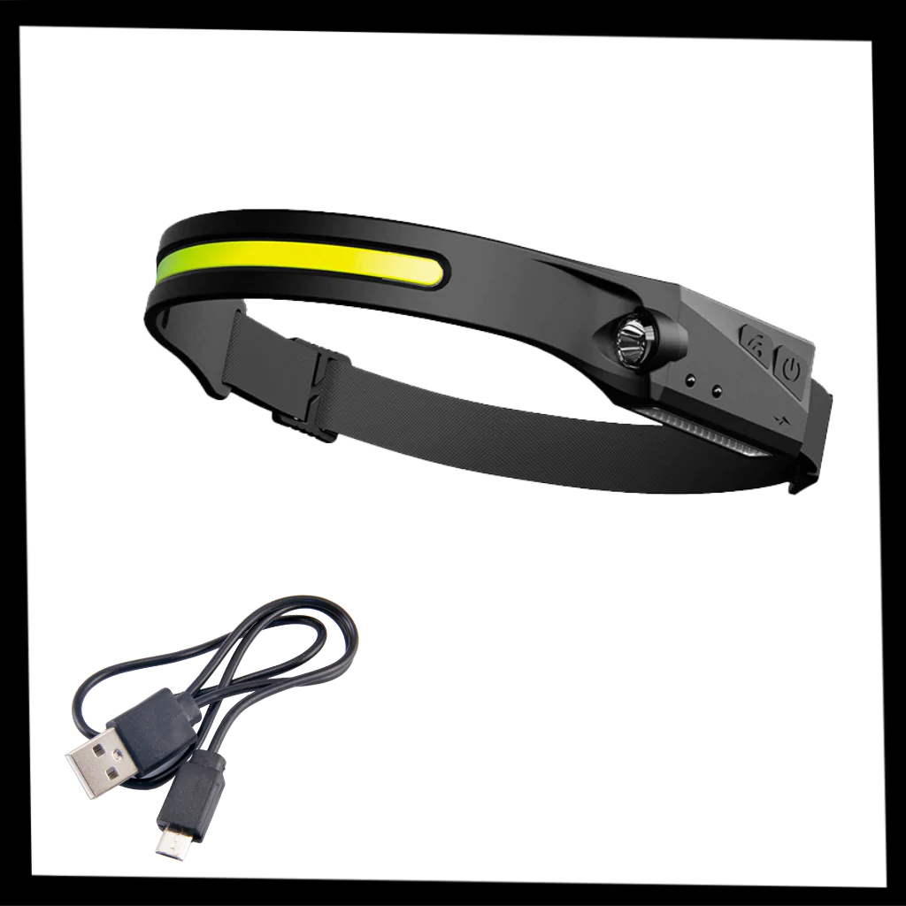 Colverro™ Rechargeable LED Headlamp with Motion Sensor, 350 Lumens