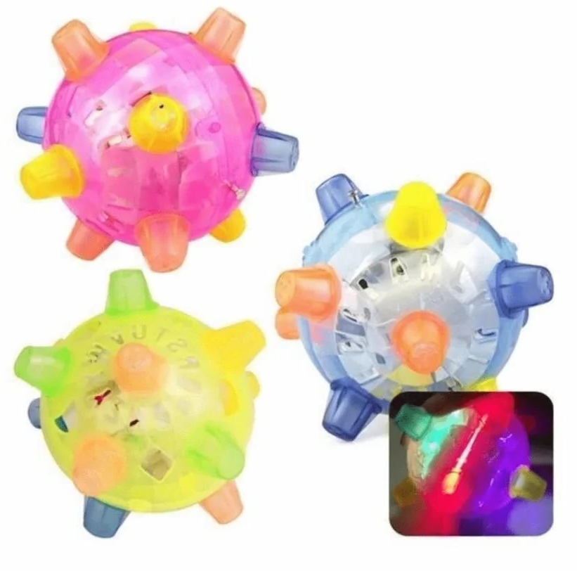 Colverro™ Interactive LED Jumping Ball for Dogs with Sound and Wiggle