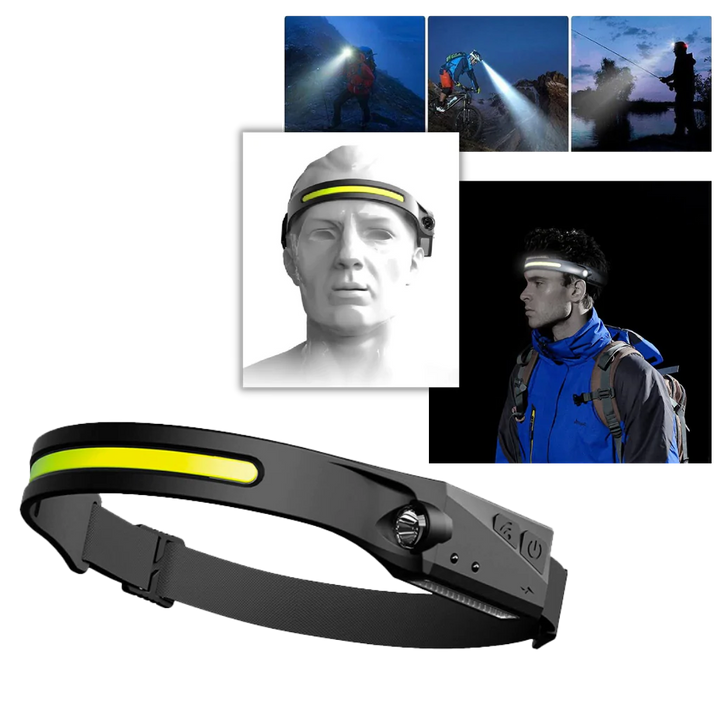Colverro™ Rechargeable LED Headlamp with Motion Sensor, 350 Lumens
