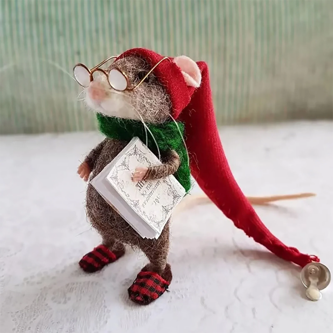 Colverro™ Needle Felted Mouse DIY Craft Kit for Holiday Decorating
