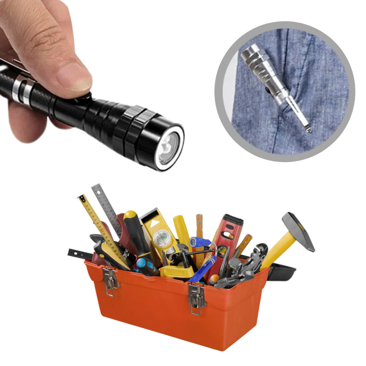 Colverro™ Telescoping Magnetic LED Flashlight with Flexible Gooseneck