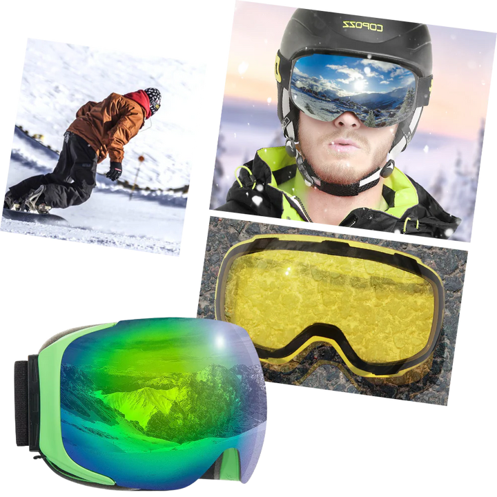 Colverro™ Magnetic Ski Goggles with Two Polarized Swap Lenses Set