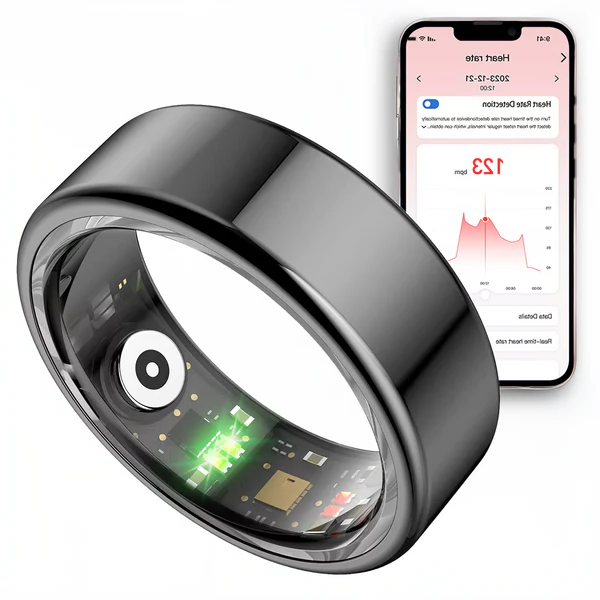 Colverro™ Stainless Steel Smart Ring with Sleep and Activity Tracker