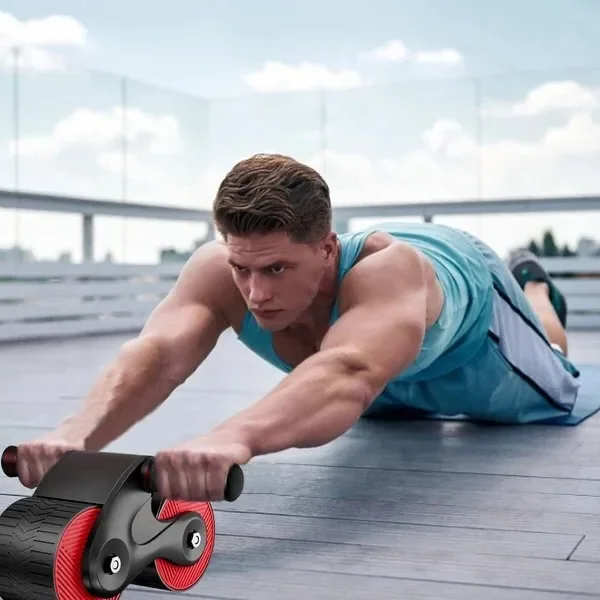 Colverro™ Ab Roller with Double-Spring Rebound and Built-In Phone Stand