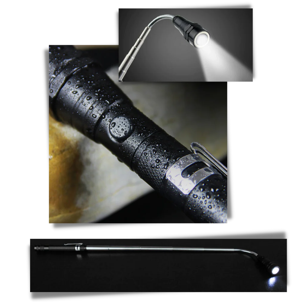 Colverro™ Telescoping Magnetic LED Flashlight with Flexible Gooseneck