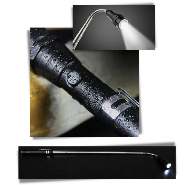 Colverro™ Telescoping Magnetic LED Flashlight with Flexible Gooseneck