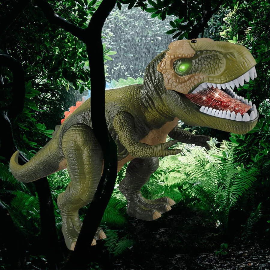 Colverro™ Remote Control T-Rex Dinosaur That Walks, Roars and Lights Up