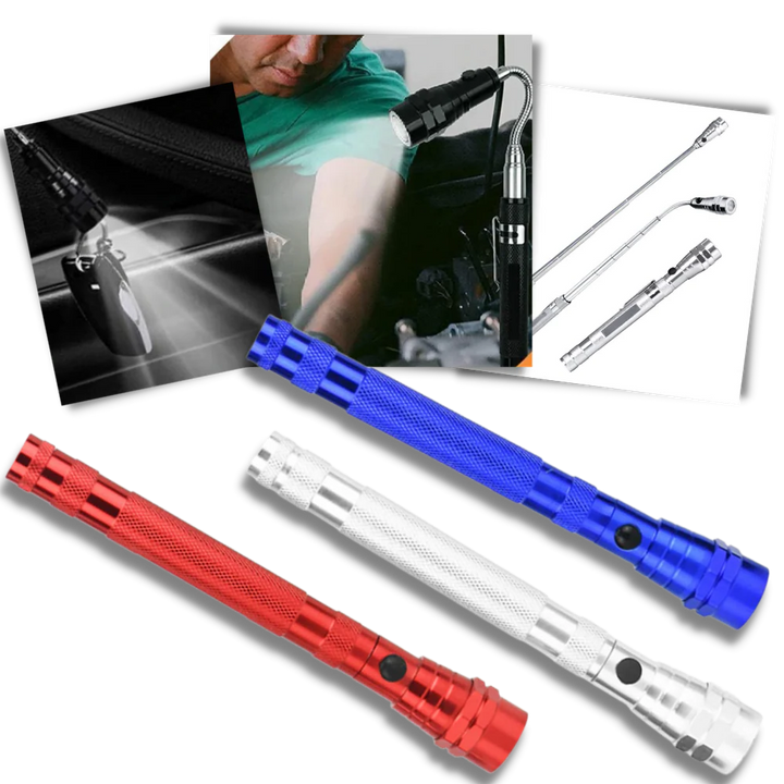 Colverro™ Telescoping Magnetic LED Flashlight with Flexible Gooseneck