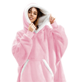 Colverro™ Giant Sherpa Blanket Hoodie with Big Two-Way Pocket