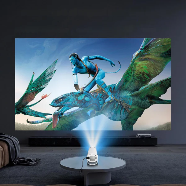 Colverro™ Smart 4K Projector with 180° Swivel Stand and Bluetooth Sound