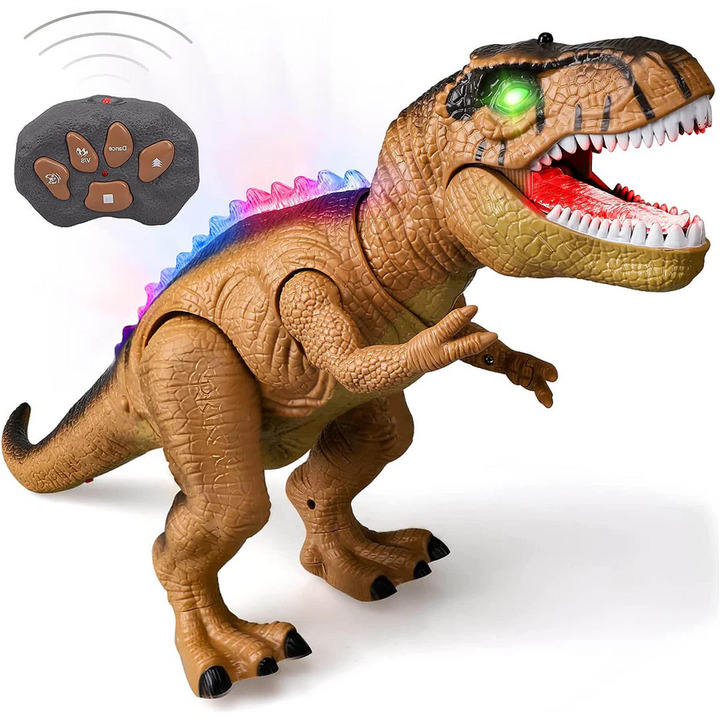 Colverro™ Remote Control T-Rex Dinosaur That Walks, Roars and Lights Up