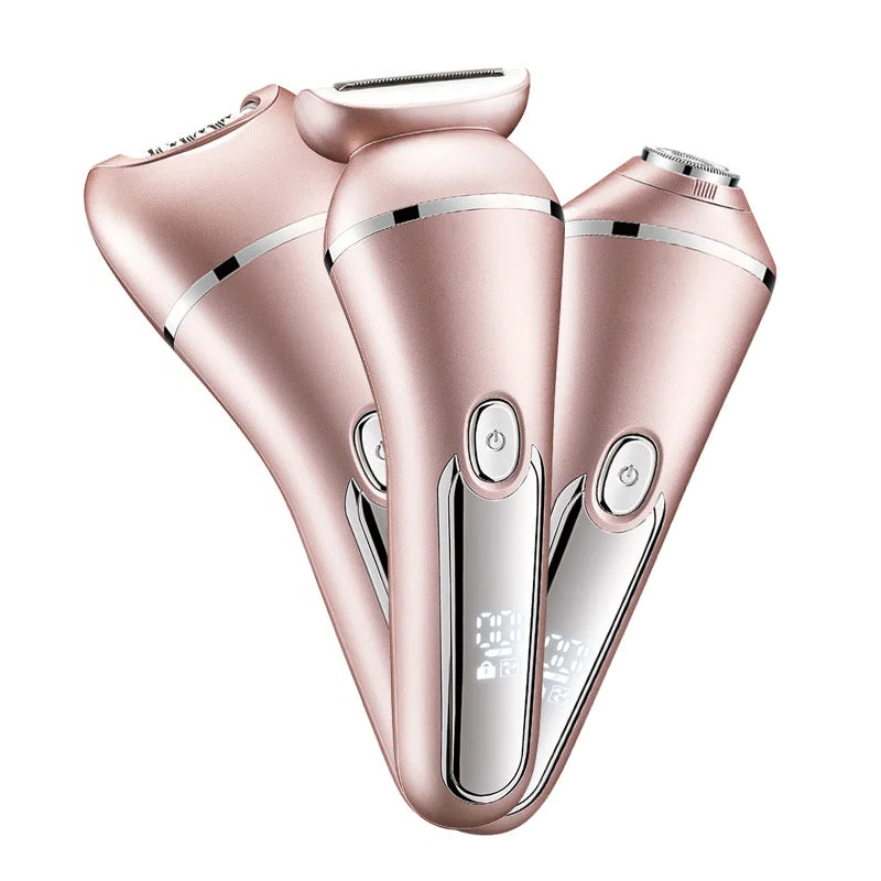 Colverro™ 3-in-1 Waterproof Electric Shaver for Women, USB Rechargeable