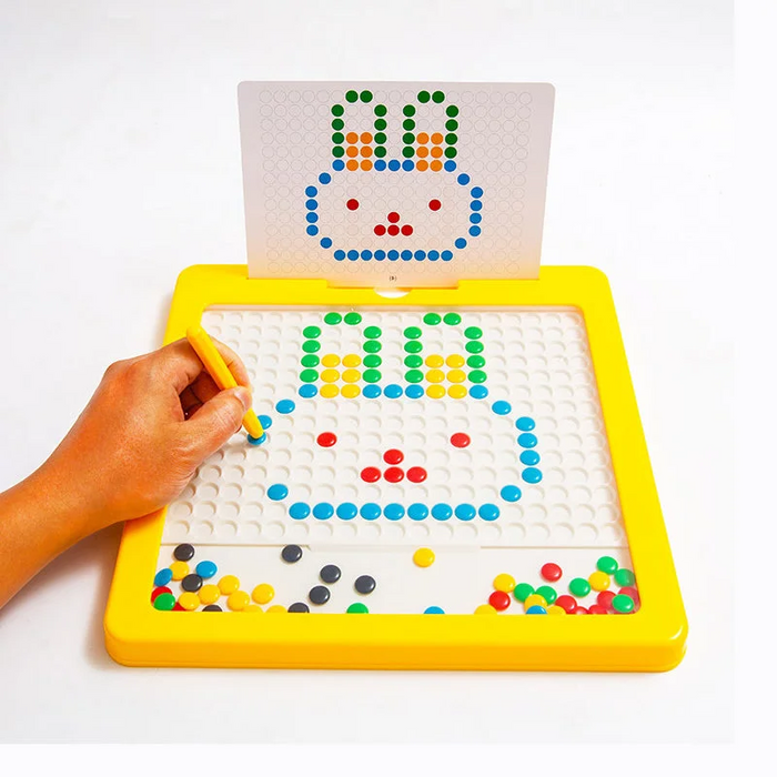 Colverro™ Large Magnetic Drawing Board for Kids with Pattern Cards
