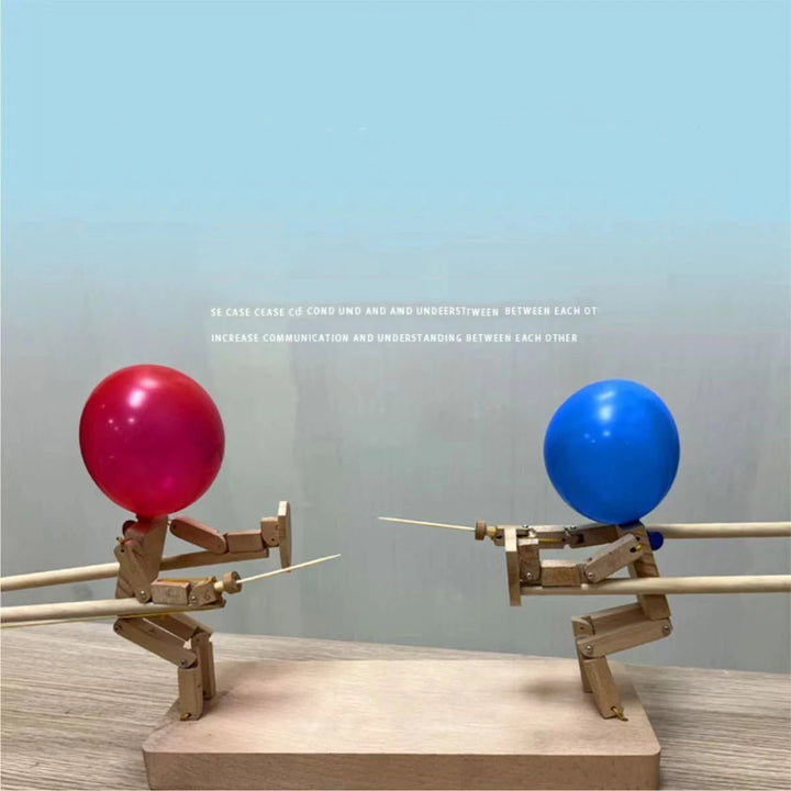 Colverro™ Wooden Balloon Pop Fencing Game for Two Players