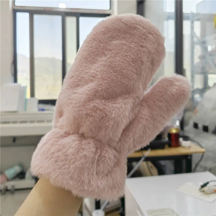 Colverro™ Fluffy Plush Mittens with Thick Warm Lining for Women