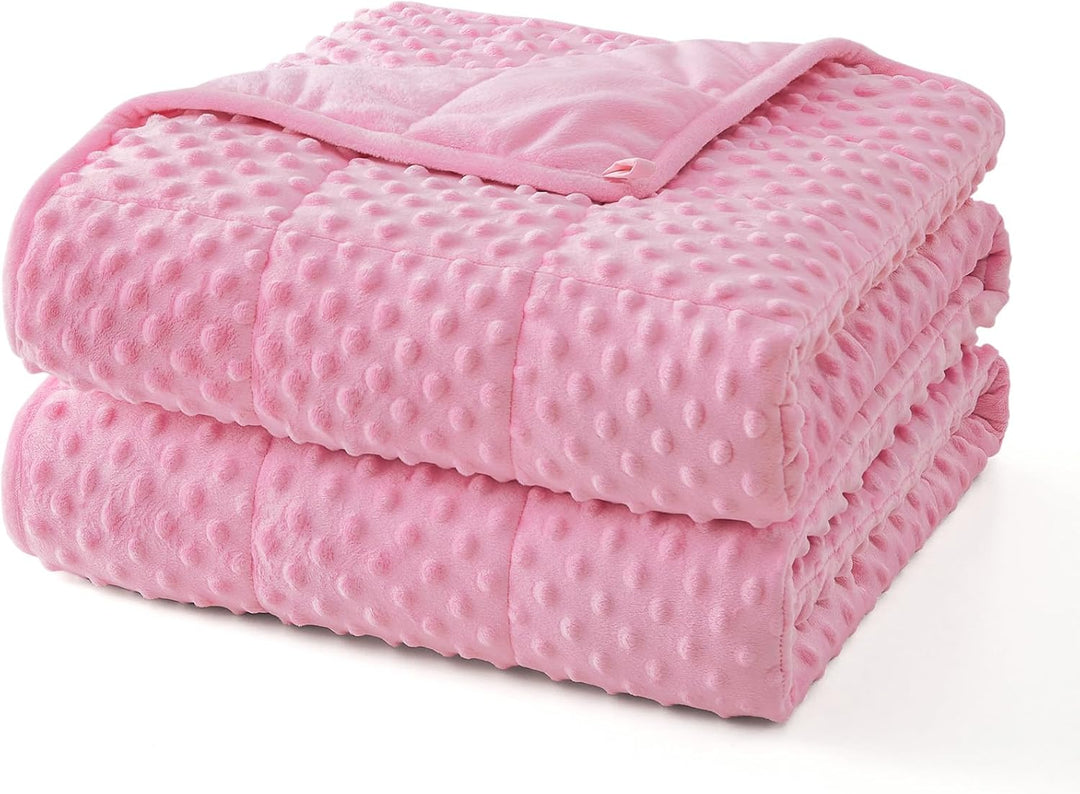 Colverro™ Weighted Blanket with Dot Texture and Cooling Microfiber