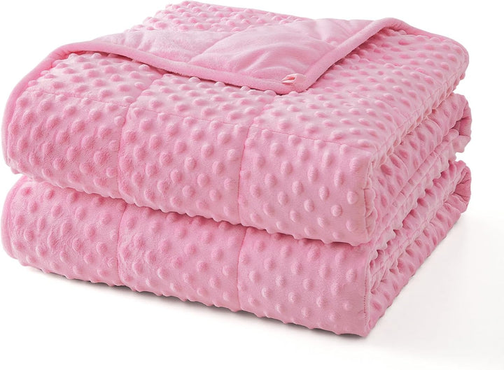 Colverro™ Weighted Blanket with Dot Texture and Cooling Microfiber