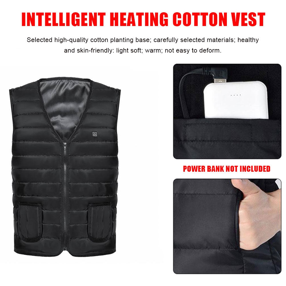 Colverro™ Heated Cotton Vest with 5 Heating Zones