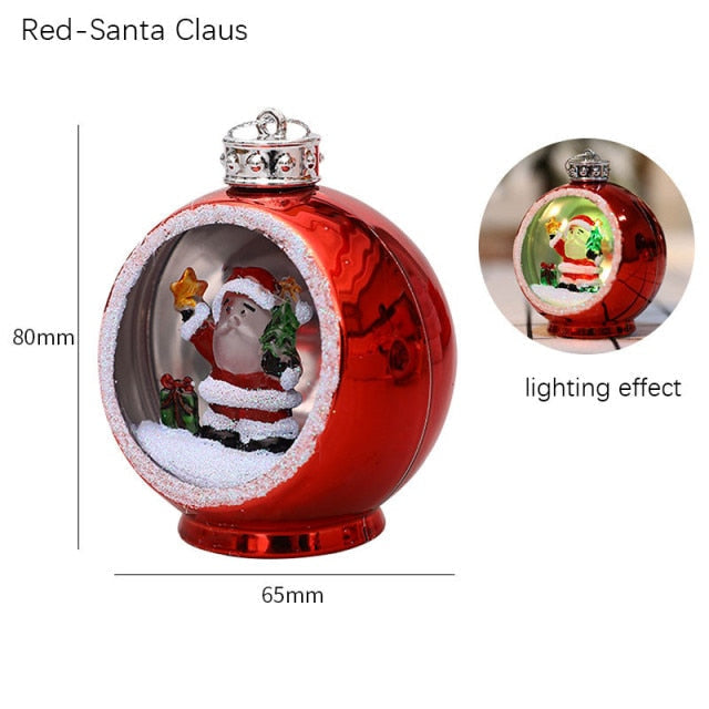 Colverro™ Light-Up Christmas Ornament Ball with 3D Figure Inside