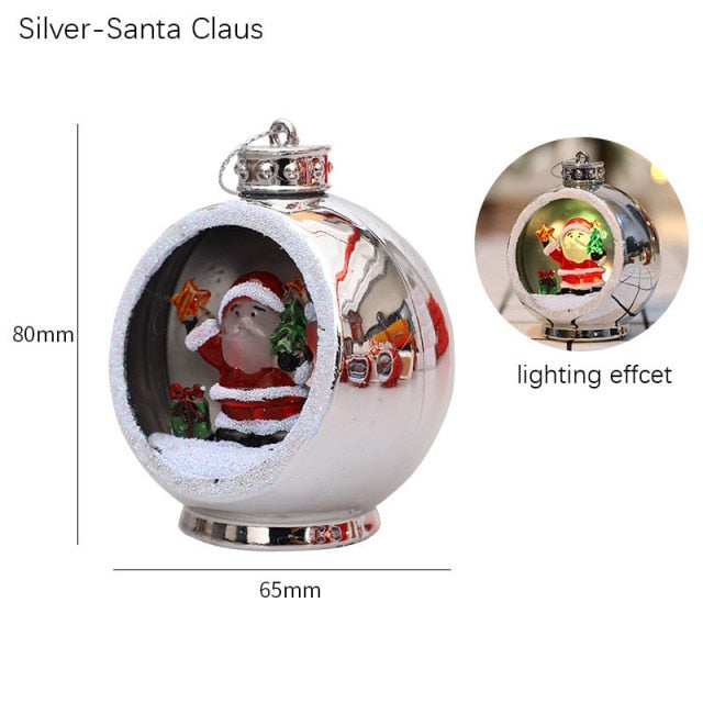 Colverro™ Light-Up Christmas Ornament Ball with 3D Figure Inside