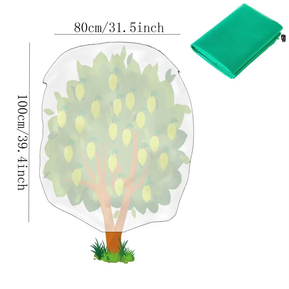 Colverro™ Breathable Plant Frost Cover with Zipper and Drawstring Base