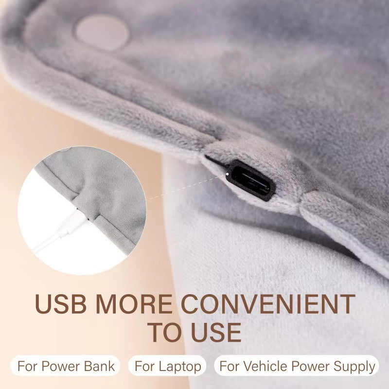Colverro™ Microplush USB Heated Pad, Fast to Warm &amp; Machine Washable