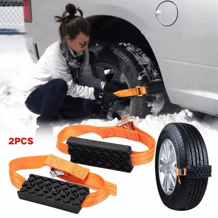 Colverro™ Anti-Skid Tire Traction Blocks for Snow and Mud, Set of 2