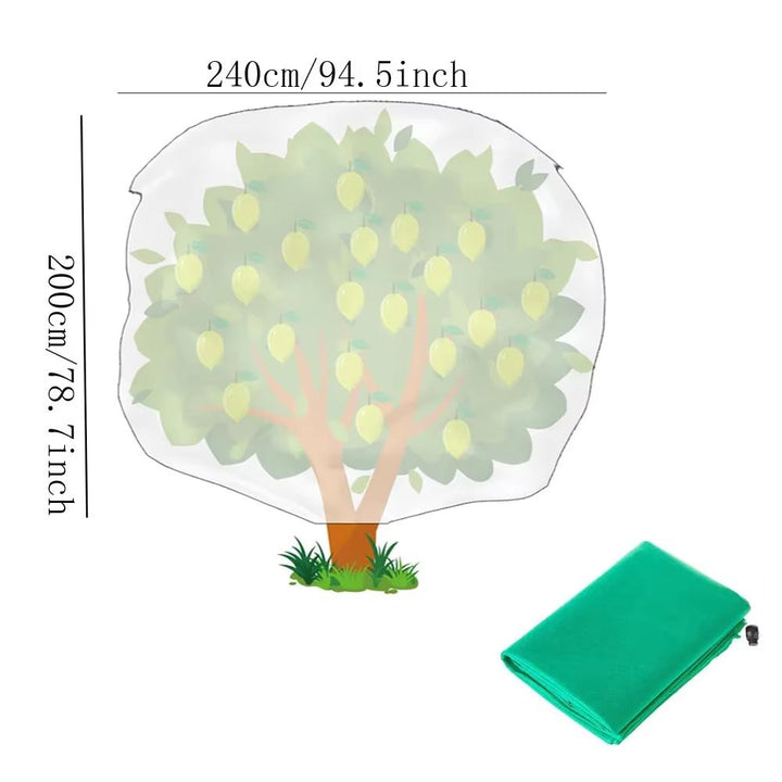 Colverro™ Breathable Plant Frost Cover with Zipper and Drawstring Base
