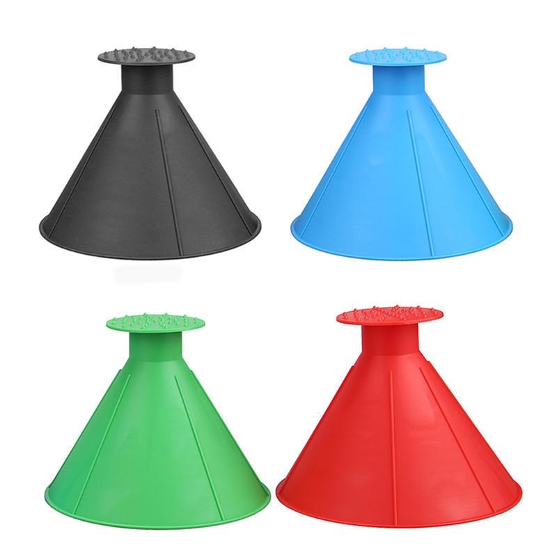 Colverro™ Cone-Shaped Windshield Ice Scraper for Quick Circular Clearing