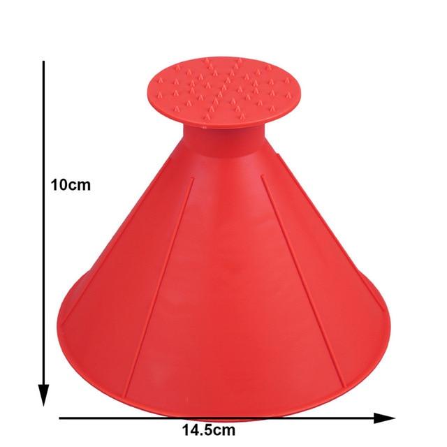 Colverro™ Cone-Shaped Windshield Ice Scraper for Quick Circular Clearing