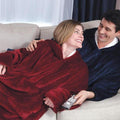 Colverro™ Fleece-Lined Blanket Sweater with Giant Hood and Pocket