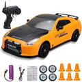 Colverro™ Mini RC Drift Car with LED Headlights and Spare Wheels
