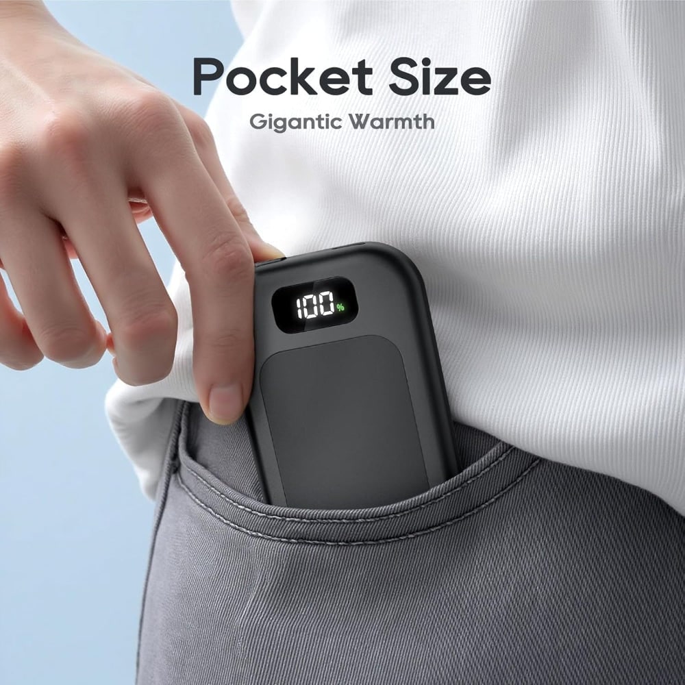 Colverro™ Electric Hand Warmer with LED Display and 3 Heat Levels