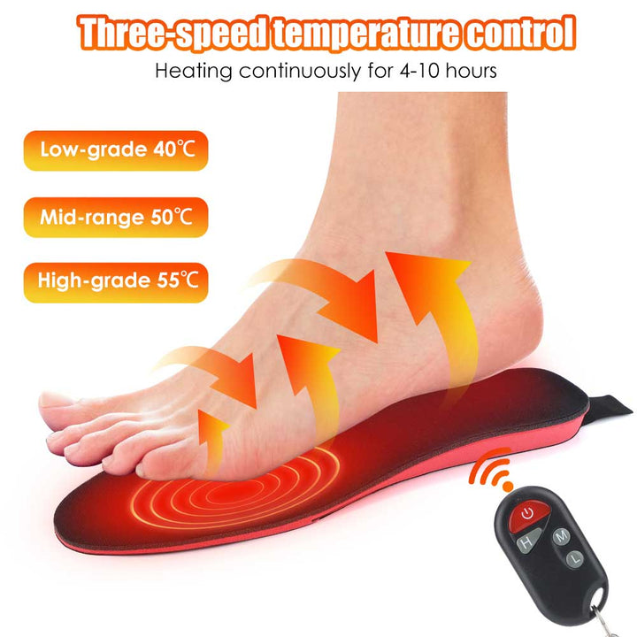 Colverro™ Rechargeable Heated Insoles, Up to 10 Hours of Heat