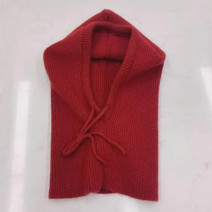 Colverro™ Cashmere Knit Hooded Balaclava with Built-In Neck Warmer