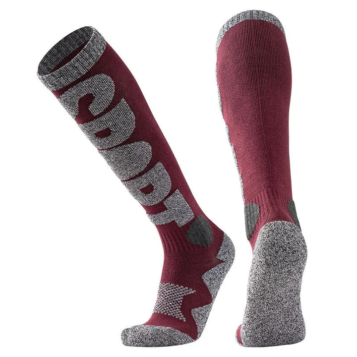 Colverro™ Merino Wool Blend Ski Socks with Cushioned Sole and Arch Support