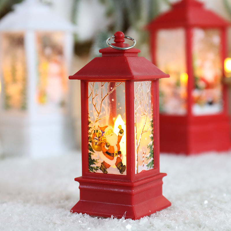 Colverro™ Swirling Glitter Christmas Lantern with Color-Changing LED