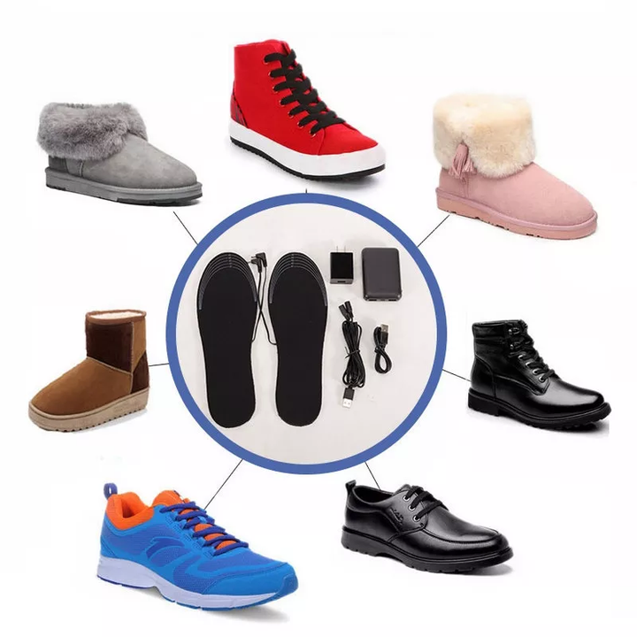 Colverro™ USB Heated Shoe Insoles for Warm Feet on the Go