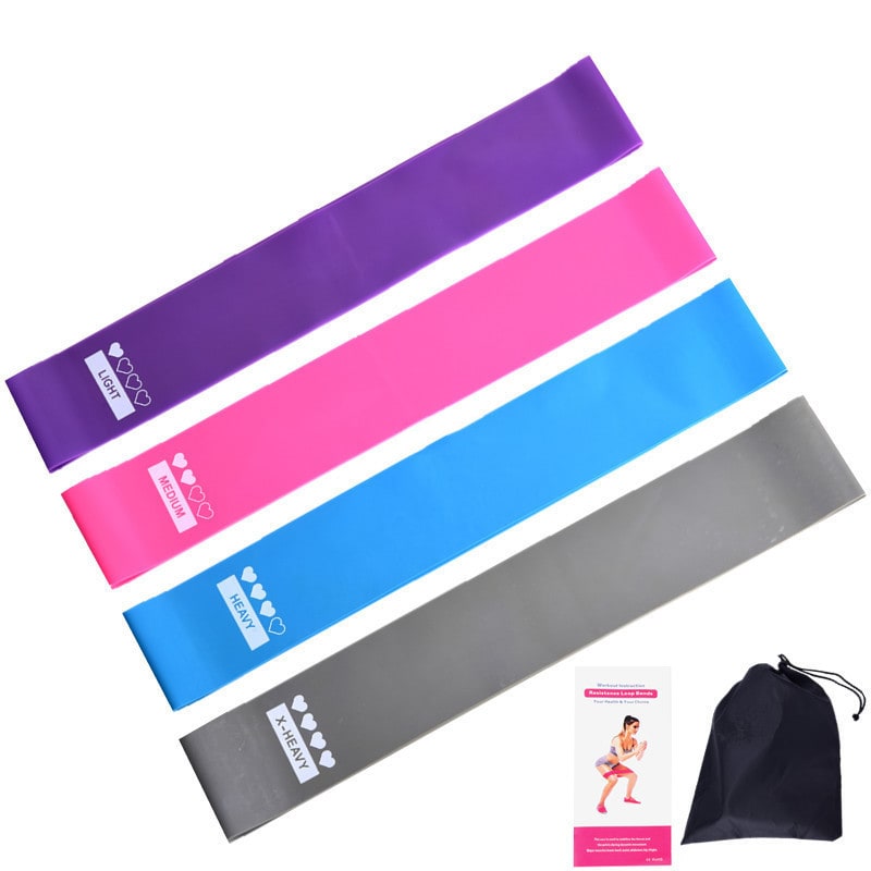 Colverro™ Resistance Bands Set with Four Levels and Carrying Pouch