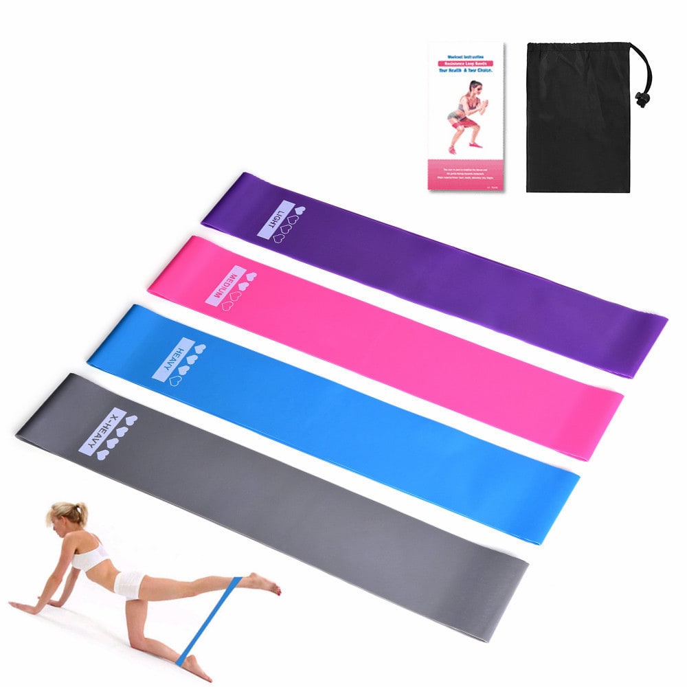 Colverro™ Resistance Bands Set with Four Levels and Carrying Pouch
