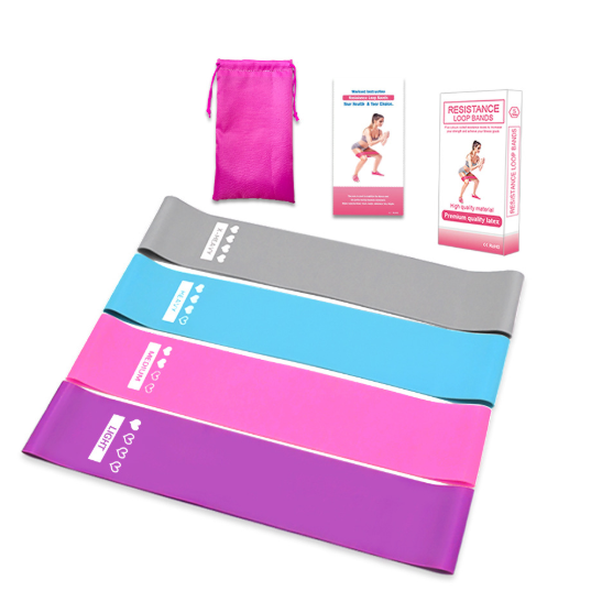 Colverro™ Resistance Bands Set with Four Levels and Carrying Pouch