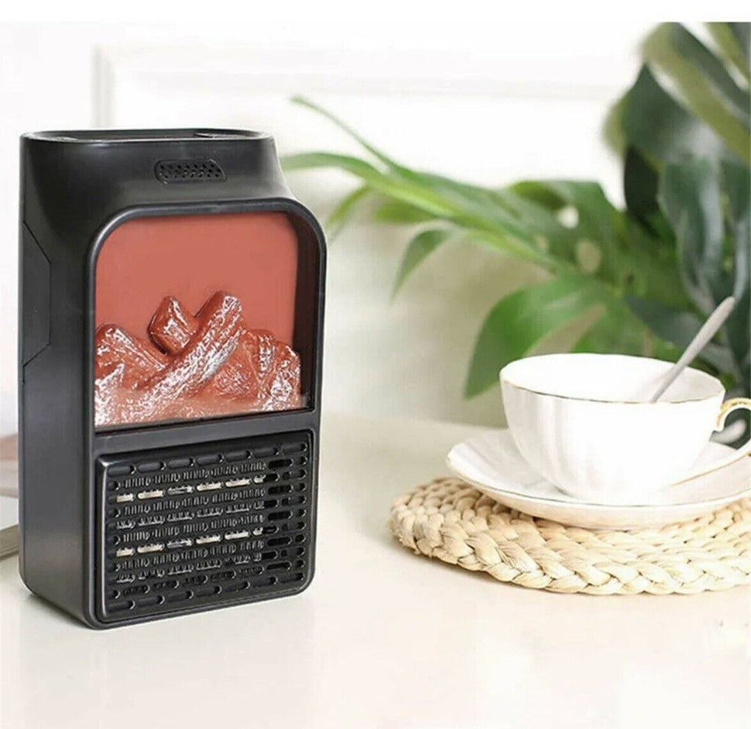Colverro™ Plug-In Flame Effect Heater with Remote Control and Timer