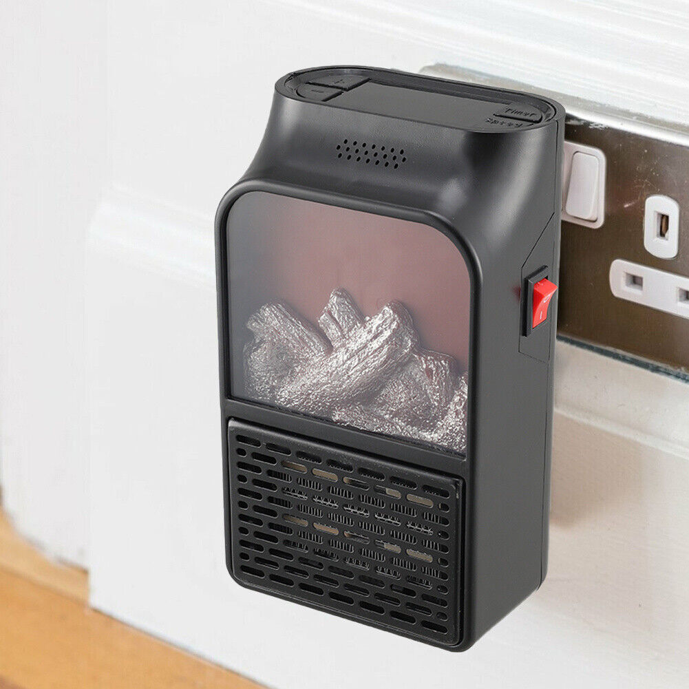 Colverro™ Plug-In Flame Effect Heater with Remote Control and Timer
